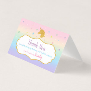 Unicorn Magical Birthday Party Favour Bag Tag