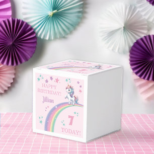 Unicorn Magical Birthday Party Favour Box