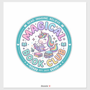 Unicorn Magical Book Club Funny Shirt Graphic_1