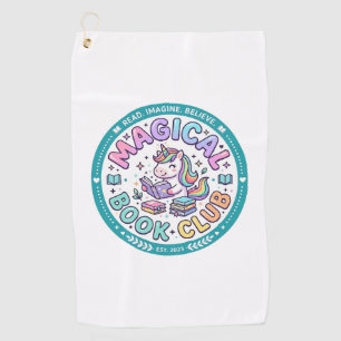 Unicorn Magical Book Club Funny Shirt Graphic_1 Golf Towel