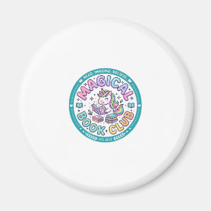 Unicorn Magical Book Club Funny Shirt Graphic_1 Magnet