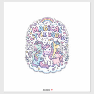 Unicorn Magical Little Squad Graphic Design Produc