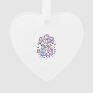 Unicorn Magical Little Squad Graphic Design Produc Ornament