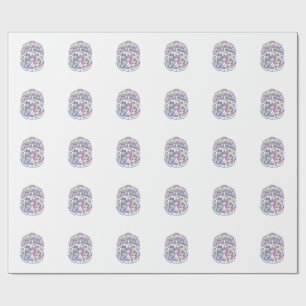 Unicorn Magical Little Squad Graphic Design Produc Wrapping Paper