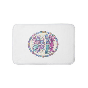 Unicorn Magical Little Squad POD Ready Apparel Gra Bath Mat