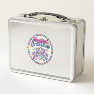 Unicorn Magical Little Squad POD Ready Apparel Gra Metal Lunch Box