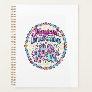Unicorn Magical Little Squad POD Ready Apparel Gra Planner