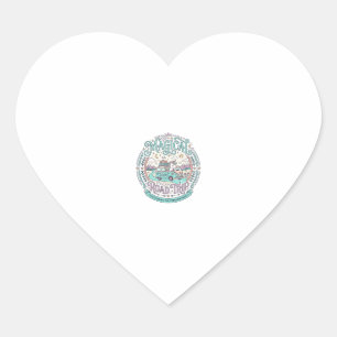 Unicorn Magical Road Trip Original Graphic Tee Des Heart Sticker