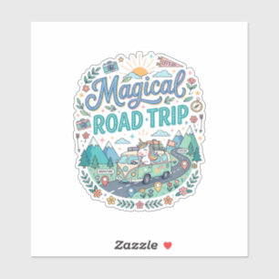 Unicorn Magical Road Trip Print Ready POD Artwork_