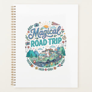 Unicorn Magical Road Trip Print Ready POD Artwork_ Planner