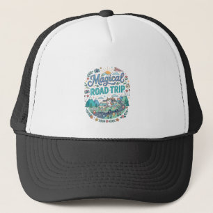 Unicorn Magical Road Trip Print Ready POD Artwork_ Trucker Hat
