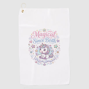 Unicorn Magical Since Birth Print Ready POD Artwor Golf Towel