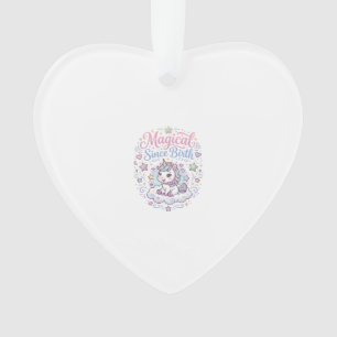 Unicorn Magical Since Birth Print Ready POD Artwor Ornament