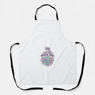 Unicorn Magical Since Year Graphic Design Zazzle D Apron