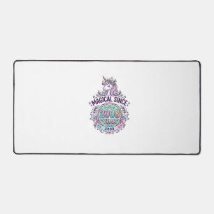 Unicorn Magical Since Year Graphic Design Zazzle D Desk Mat