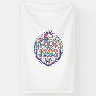 Unicorn Magical Since Year Trendy Print on Demand Banner