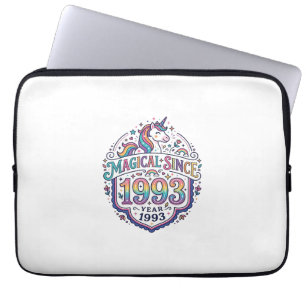 Unicorn Magical Since Year Trendy Print on Demand Laptop Sleeve
