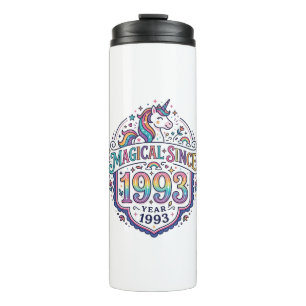 Unicorn Magical Since Year Trendy Print on Demand  Thermal Tumbler