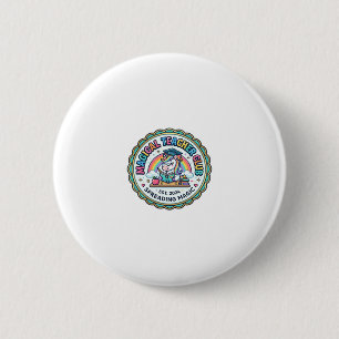 Unicorn Magical Teacher Club Funny Cute Gift Desig 6 Cm Round Badge