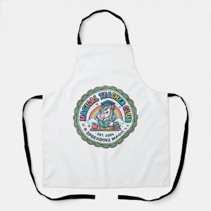 Unicorn Magical Teacher Club Funny Cute Gift Desig Apron