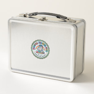 Unicorn Magical Teacher Club Funny Cute Gift Desig Metal Lunch Box