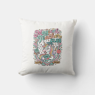Unicorn Magical Teacher Club Kawaii Marketplace Ar Cushion