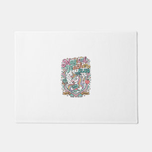 Unicorn Magical Teacher Club Kawaii Marketplace Ar Doormat