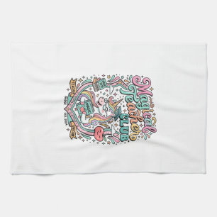 Unicorn Magical Teacher Club Kawaii Marketplace Ar Tea Towel