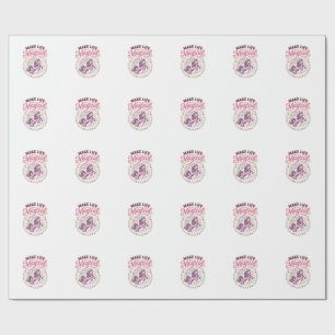 Unicorn Make Life Magical POD Ready White Backgrou Wrapping Paper