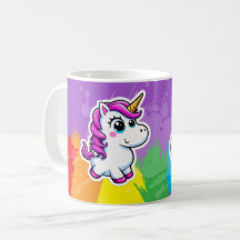 Unicorn map cup rainbow