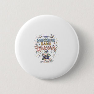 Unicorn Marching Band Unicorn Print Ready Marketpl 6 Cm Round Badge