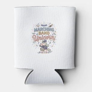 Unicorn Marching Band Unicorn Print Ready Marketpl Can Cooler