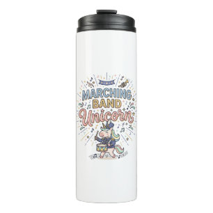 Unicorn Marching Band Unicorn Print Ready Marketpl Thermal Tumbler