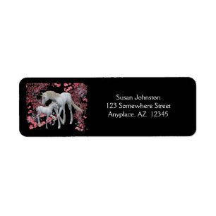 Unicorn Mare And Foal Fantasy Address Return Address Label