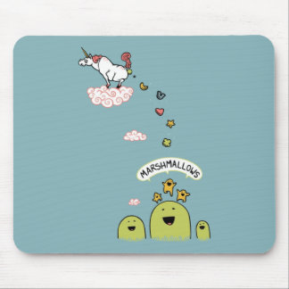 Unicorn Marshmallows Mouse Pad