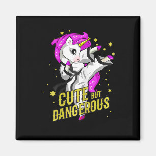 Unicorn Martial Arts Girl Gift  Magnet