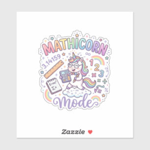 Unicorn Mathicorn Mode Adorable Typography Design_