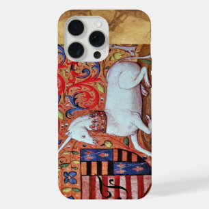 UNICORN Mediaeval Floral,Brown Parchment Monogram iPhone 15 Pro Max Case