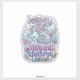 Unicorn Mermaid Unicorn Lagoon Graphic Design Zazz