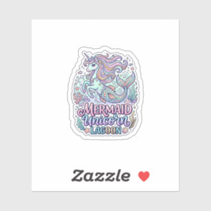 Unicorn Mermaid Unicorn Lagoon Graphic Design Zazz