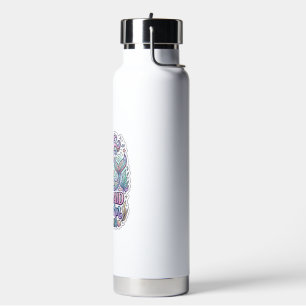 Unicorn Mermaid Unicorn Lagoon Graphic Design Zazz Water Bottle