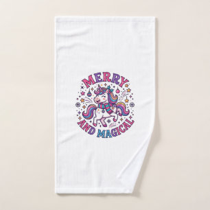 Unicorn Merry and Magical Hand Towel