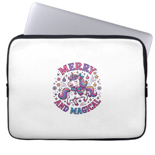Unicorn Merry and Magical Laptop Sleeve