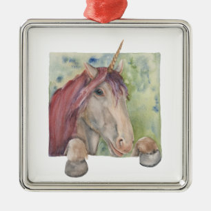 Unicorn Metal Tree Decoration