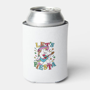 Unicorn Mexican Fiesta Guitar Fun Design Tank Top Can Cooler