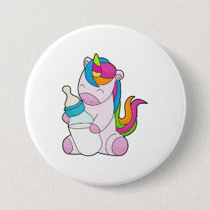 Unicorn Milk bottle 7.5 Cm Round Badge