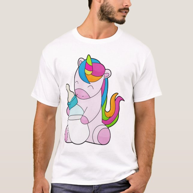 Unicorn Milk bottle T-Shirt (Front)