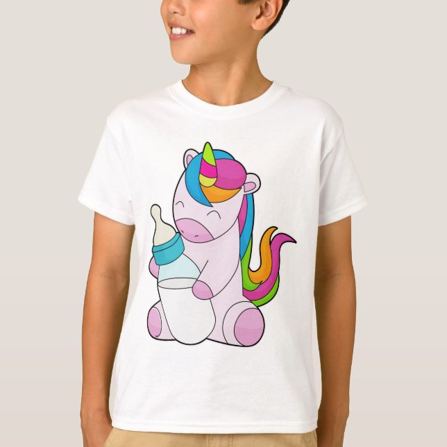 Unicorn Milk bottle T-Shirt (Front)