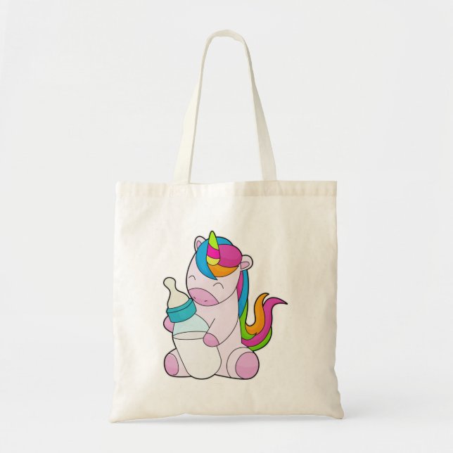 Unicorn Milk bottle Tote Bag (Front)
