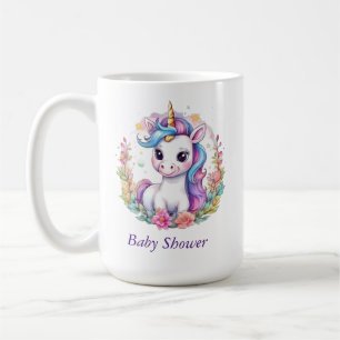 Unicorn Minimalist Baby Shower positive Coffee Mug